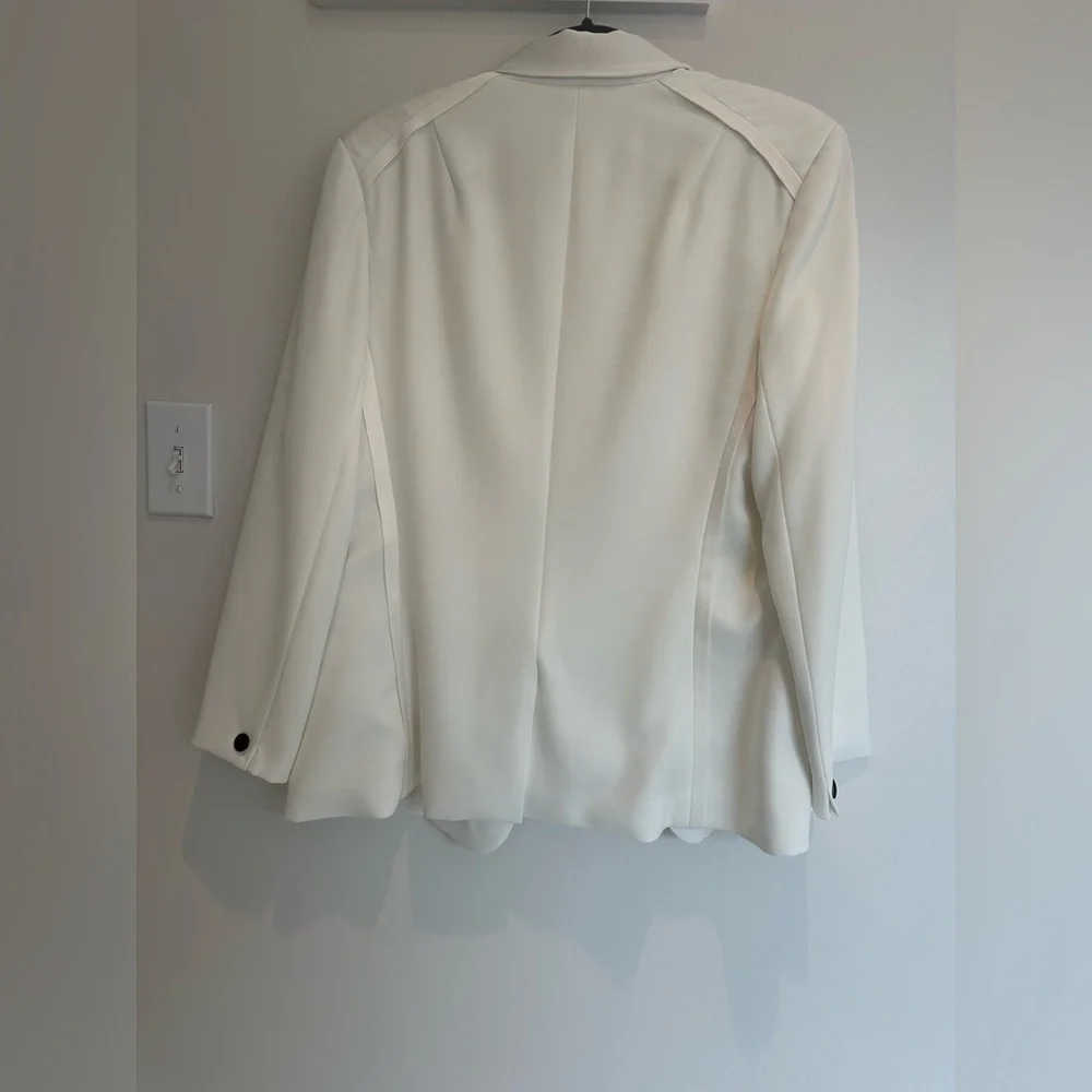 Rag & Bone Ivory Blazer with Grosgrain Trim - Picture 2 of 4